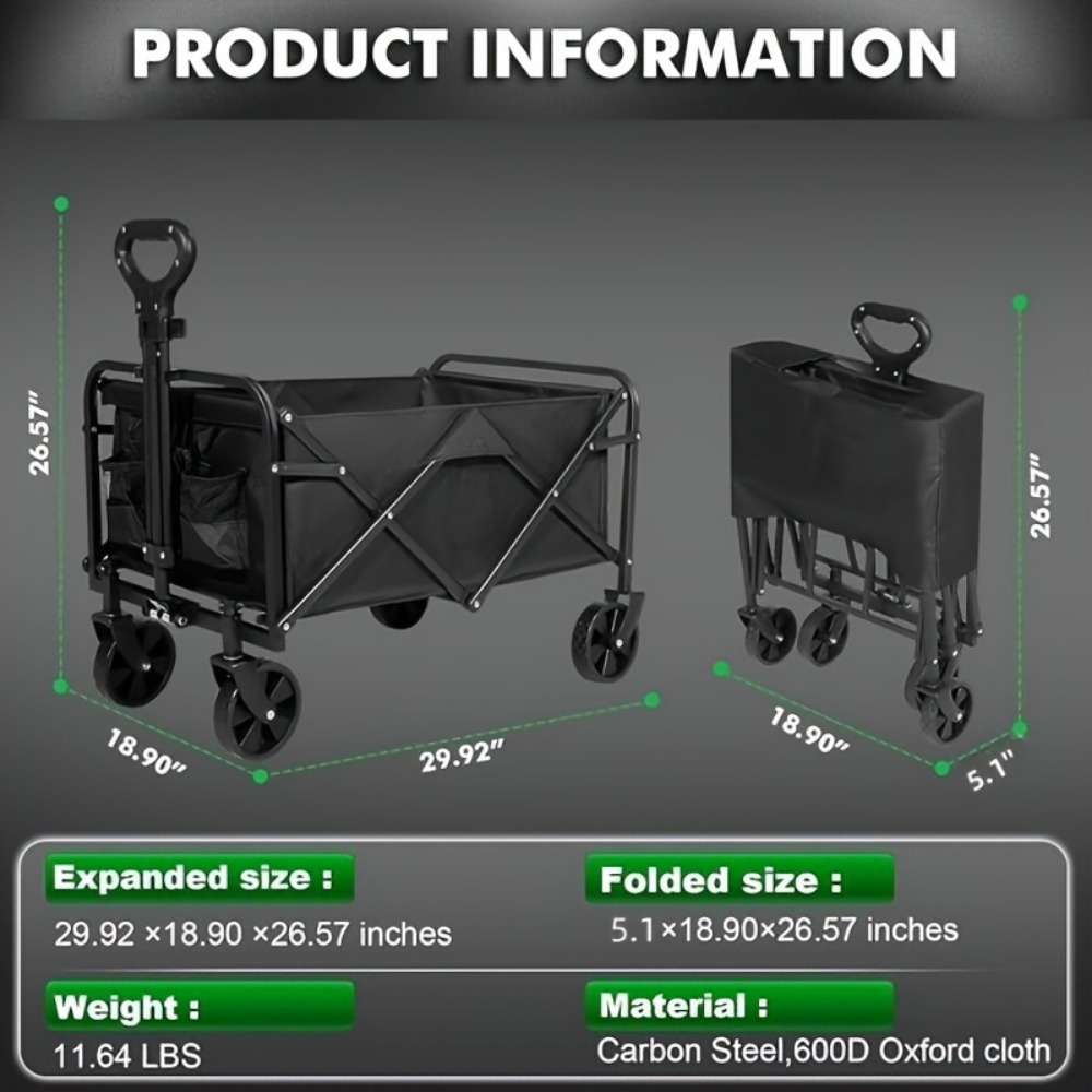 Heavy Duty Foldable Trolley Al - Sports Equipment Trolley recension och pris