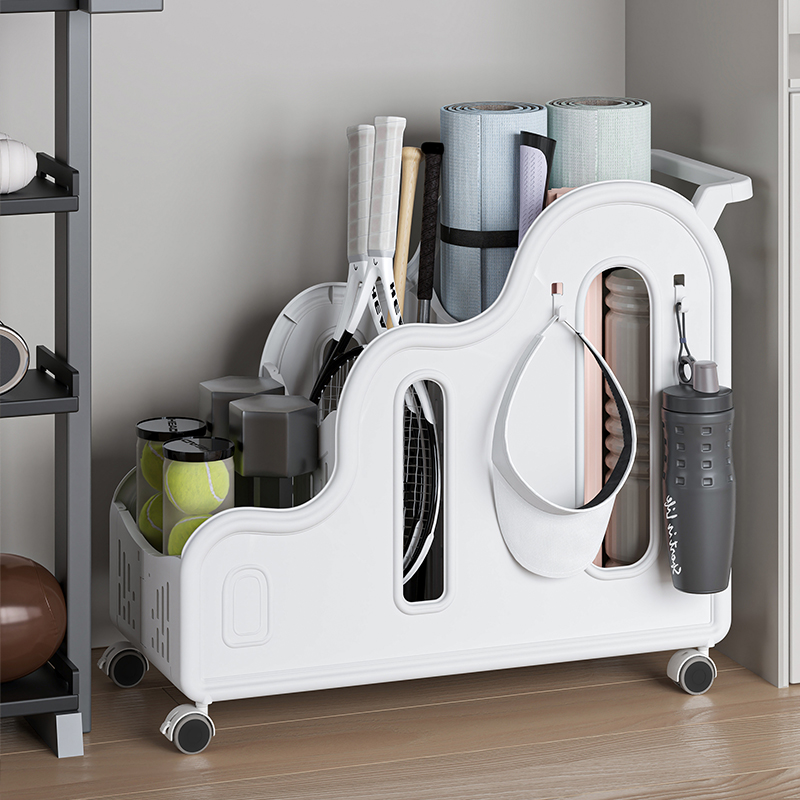 Storage rack Movable yoga mat  - Sports Equipment Trolley recension och pris
