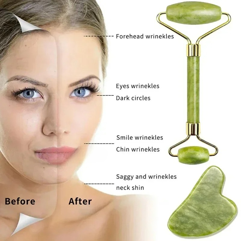 Natural jade roller massager,  - Lacrosse Stick Head recension och pris