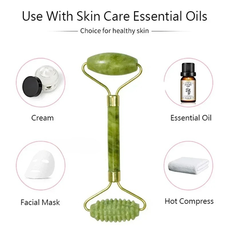 Natural jade roller massager,  - Lacrosse Stick Head recension och pris