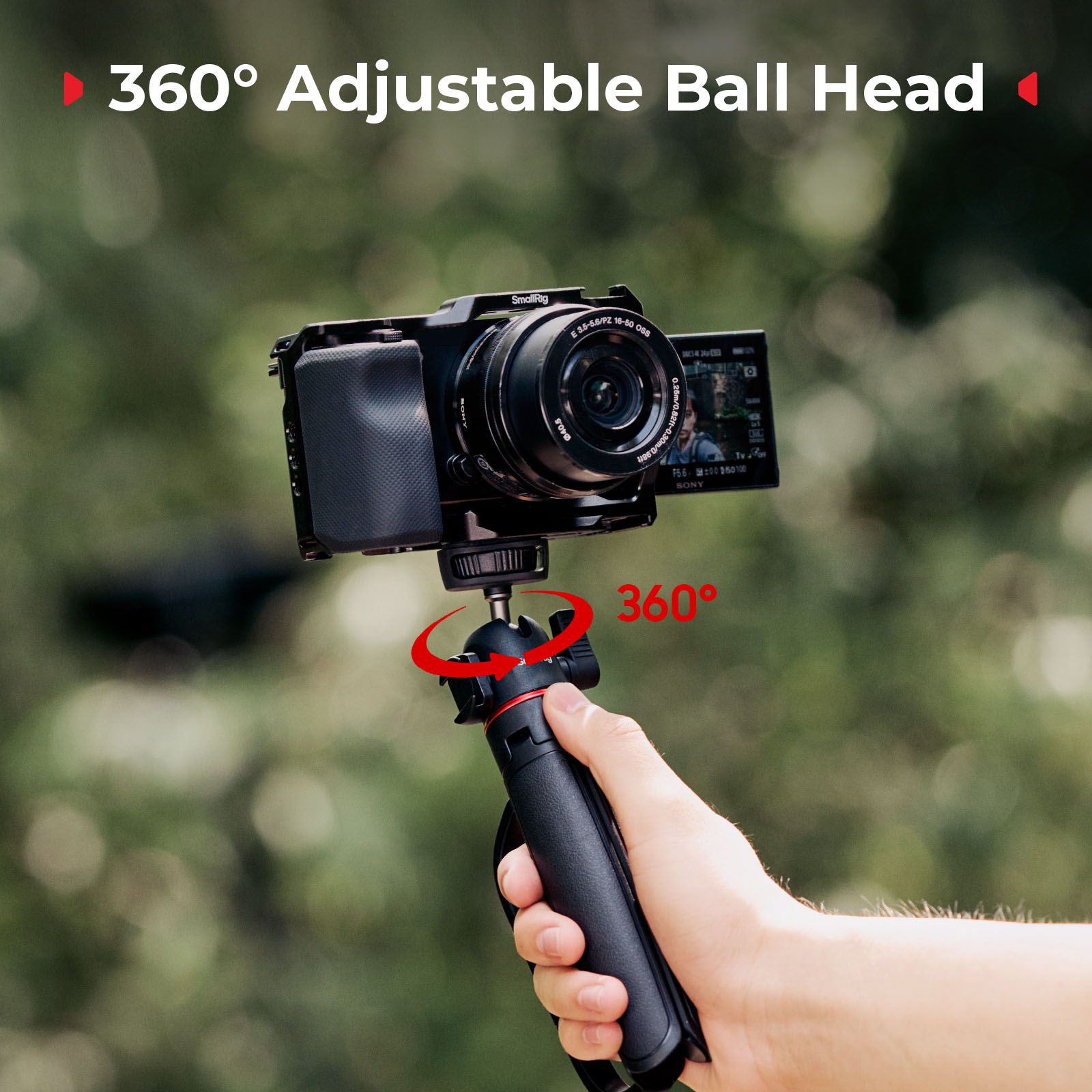 SmallRig VT-15 Vlog Tripod in  - Lacrosse Stick Head recension och pris