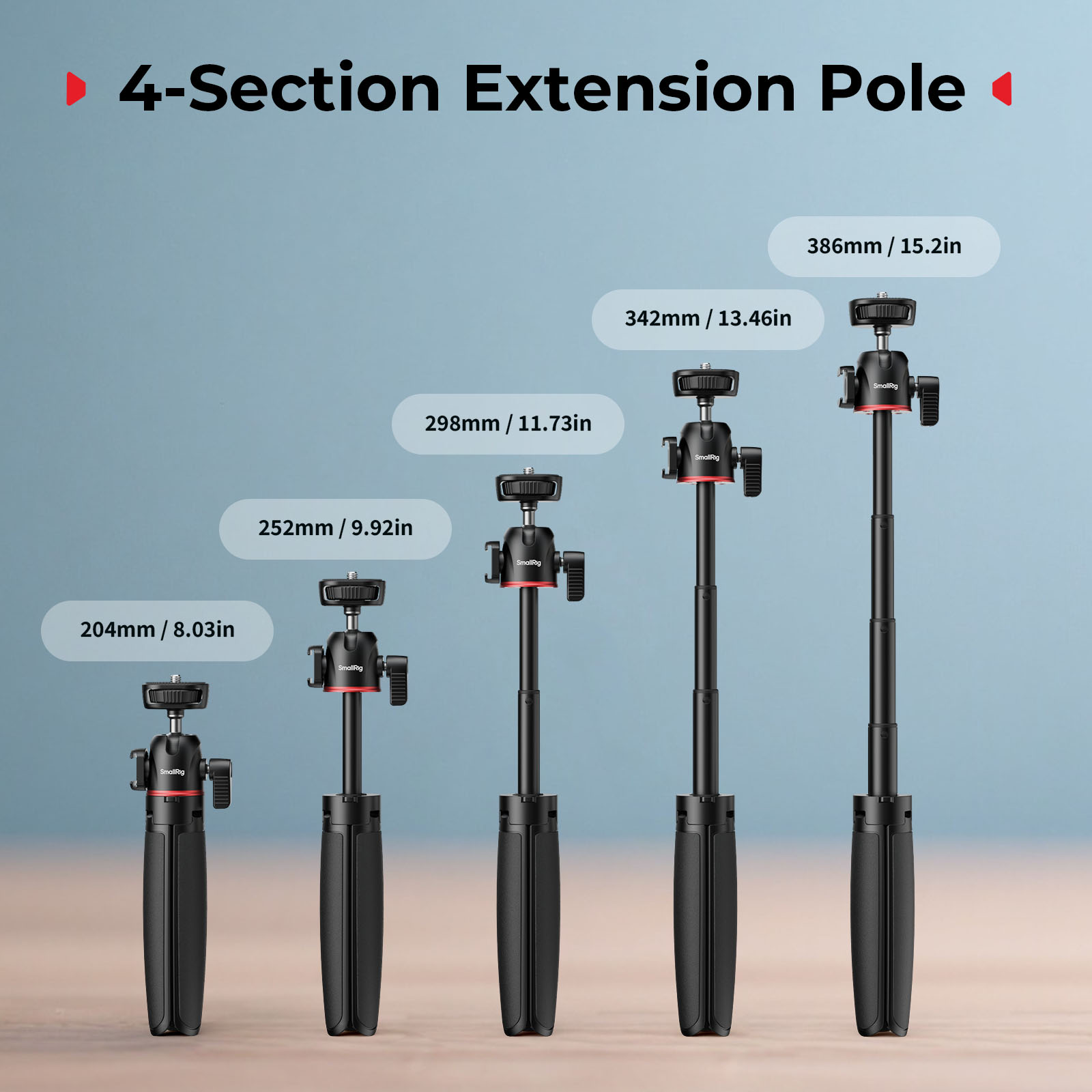 SmallRig VT-15 Vlog Tripod in  - Lacrosse Stick Head recension och pris