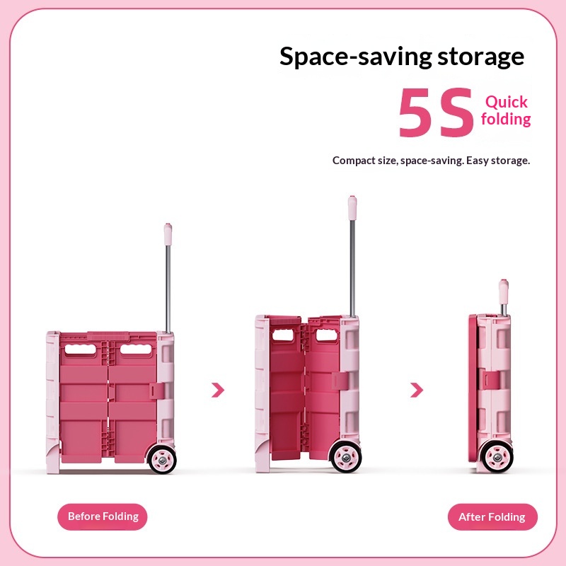 Portable Foldable Shopping Tro - Sports Equipment Trolley recension och pris