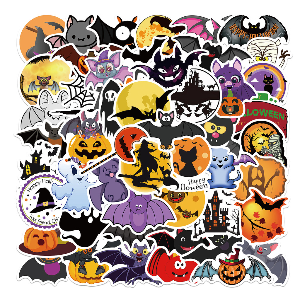 50Pcs Dark Halloween Pattern S - Sports Equipment Stores recension och pris