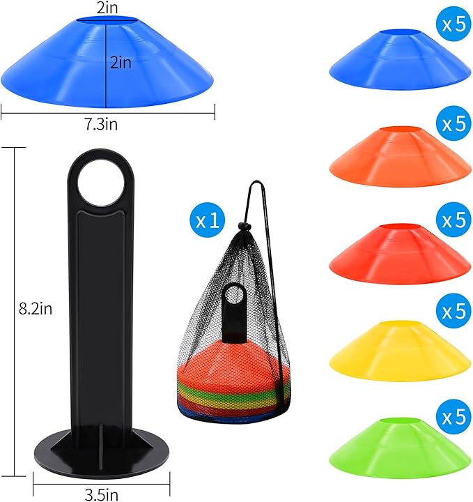 Logo Disc Football Training Eq - Football Training Cone recension och pris