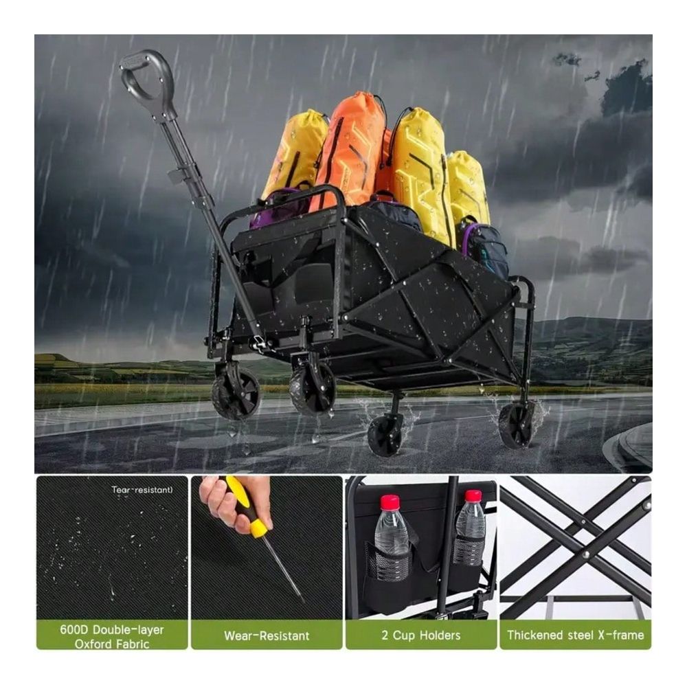 1pc Heavy Duty Collapsible Fol - Sports Equipment Trolley recension och pris